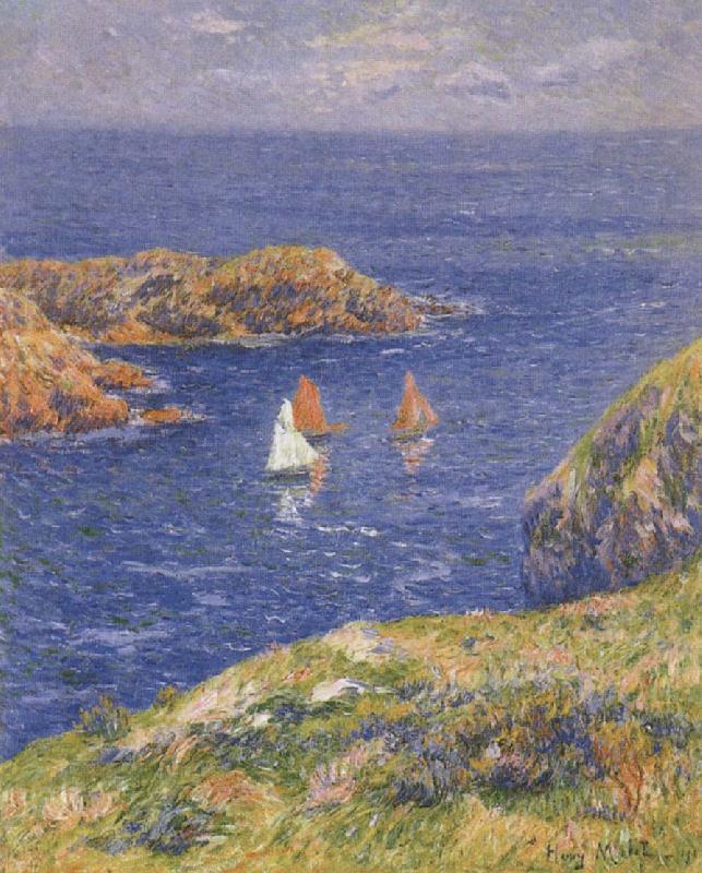 Henry Moret Ouessant,Clam Seas oil painting picture